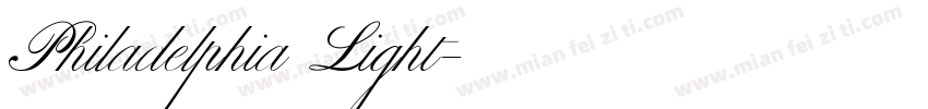Philadelphia Light字体转换